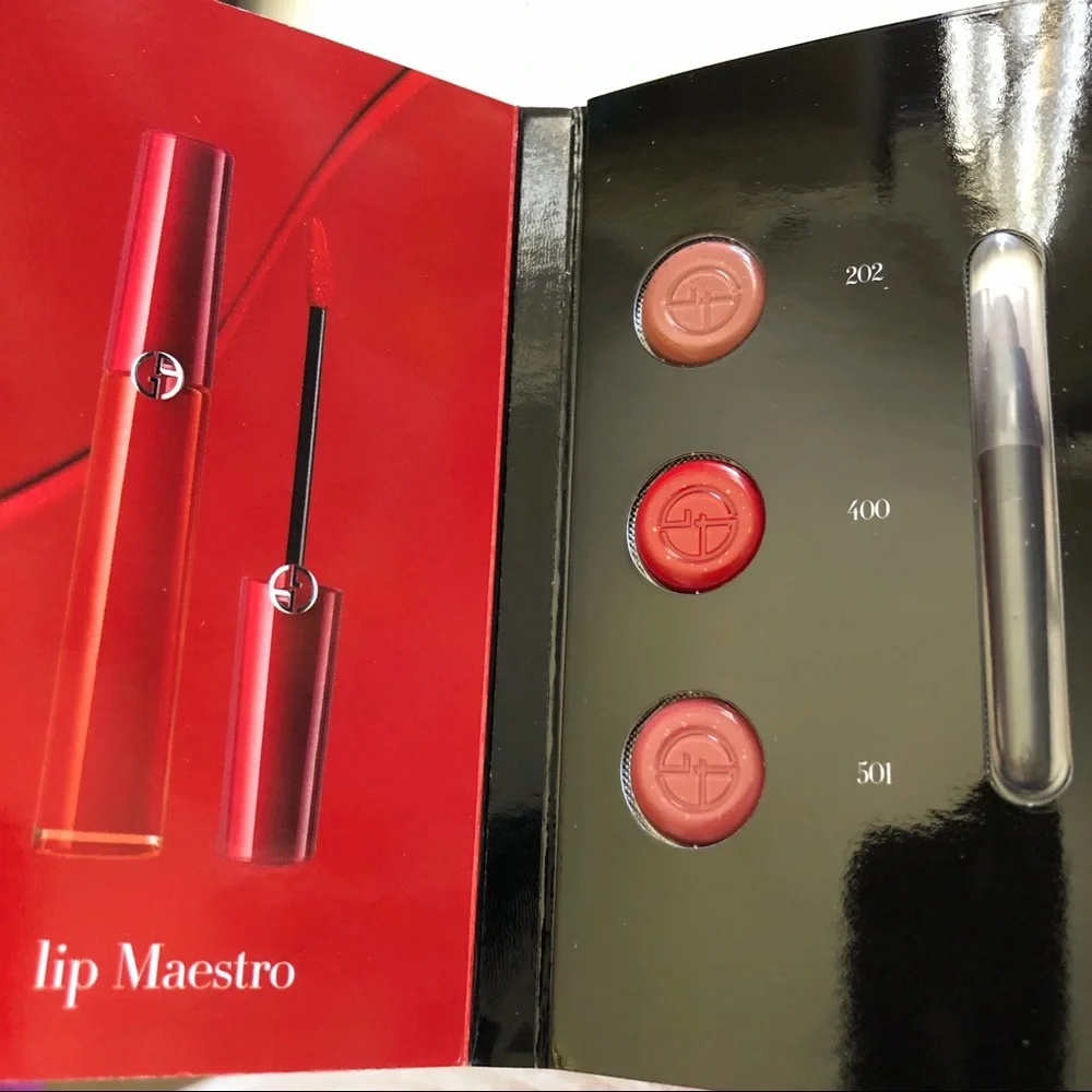 GIORGIO ARMANI LIP MAESTRO 3 shades 202 400 501